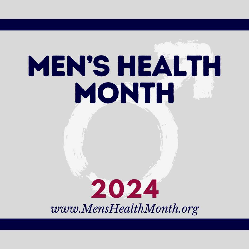 Image of Men's Health Month Logo. Men's Health Month is every June. 